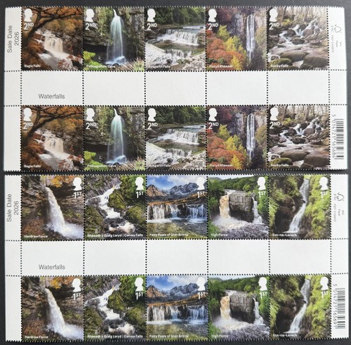 2026 waterfalls stamp - 2026, uk