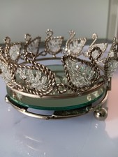 Beautiful Candle Stand/dressing Table Tray, Glass, Vintage