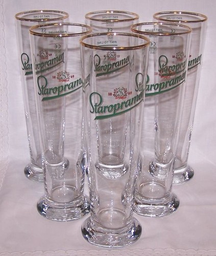 Staropramen tall pint beer - pint,