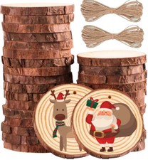 60/120Pcs Wood Slices Discs