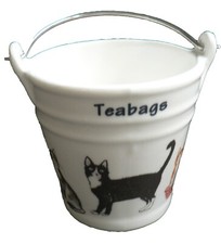 Cats teabag tidy Bucket