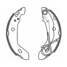 ABE C0M007ABE BRAKE SHOE SET