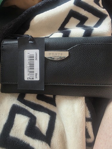 Dents women black leather - black,