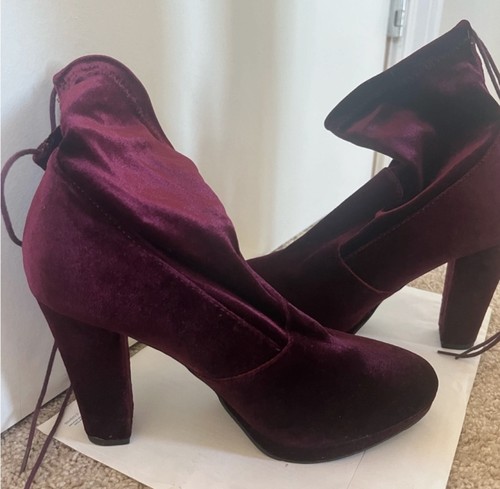 New look velvet - boots, size