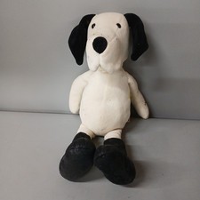 Jellycat Dog Soft Toy Cream Black Ears Boots Vintage J149 30cm Medium -CP