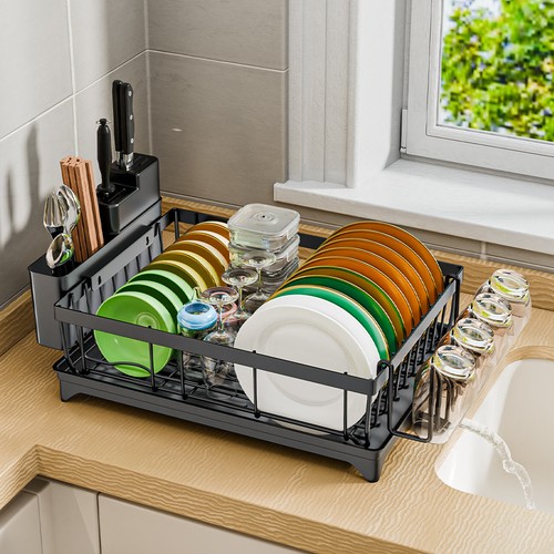 Kitchen dish drainer rack with - dish,