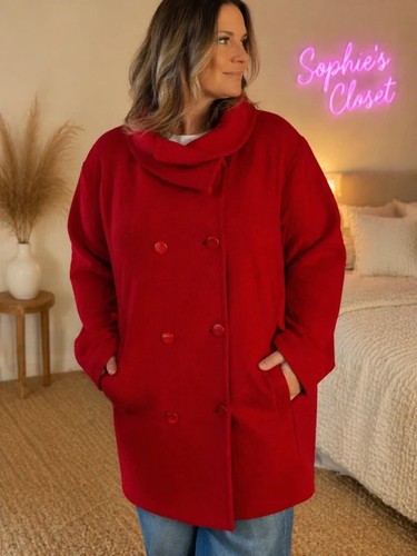 Windsmoor red 100 wool coat - windsmoor,