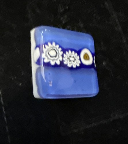 Murano glass ring cream - glass,