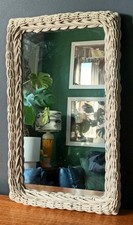 Vintage White Wicker Wall