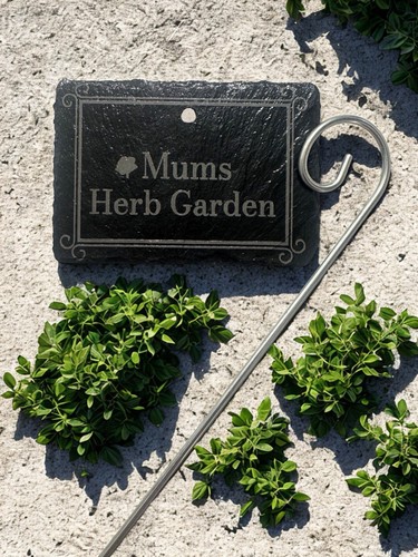Personalised garden slate - garden,