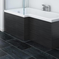 Modern L-Shaped Shower Bath