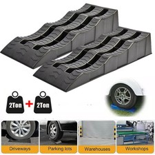 Set of 2 Car Ramp 4 Ton 2+2