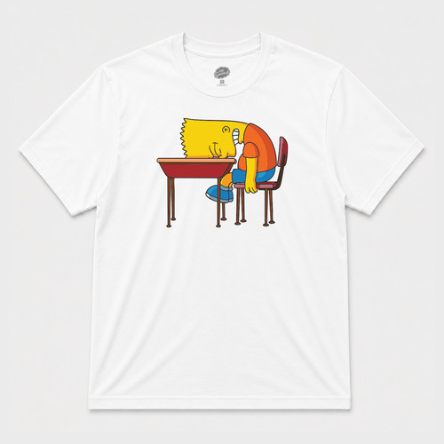 The simpsons bart school bench - the,