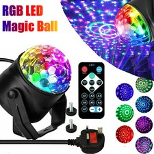 2PCS Magic Ball Light LED Party Disco RGB Rotating Laser Projector Stage Lights