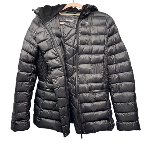 Black puffer jacket down - down, fill