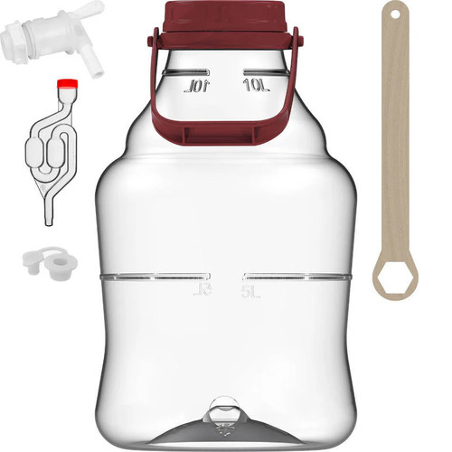10l unbreakable demijohn with - 10l,