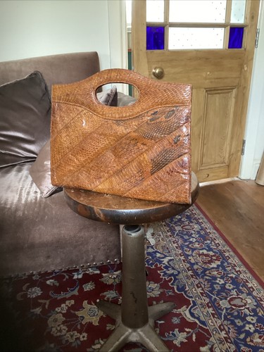 Genuine snakeskin clutch bag - genuine,