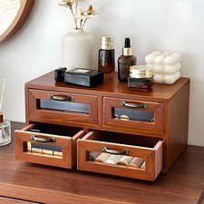 Vintage wooden desk organizer - wooden,