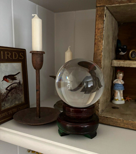 Crystal ball a - , on