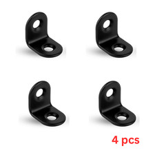 4 x Small Black L Brackets