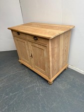 A Classic Victorian Antique/Old Pine Large Kitchen Dresser Base to Wax/Paint
