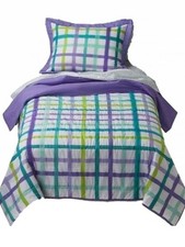 Purple and Blue Ribbon Plaid