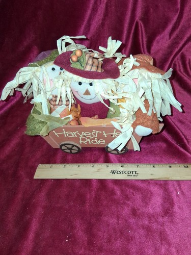 Vtg harvest ride hay wagon - harvest,