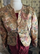Stunning Monsoon Twilight Brocade Evening Jacket Size 14