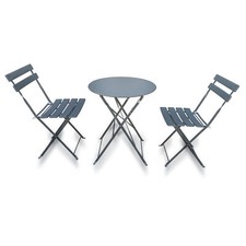 Metal Bistro Garden Furniture Set Foldable Table Chairs Balcony Set