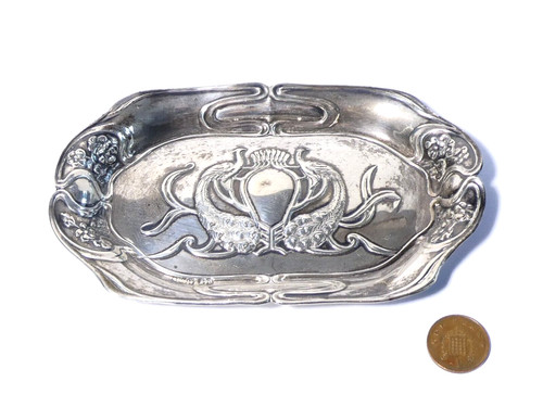 1901 art nouveau sterling - art,