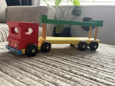 Vintage 90s Wooden Toy Truck Lorry  