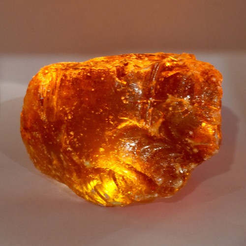 Natural orange amber - natural, 55.5
