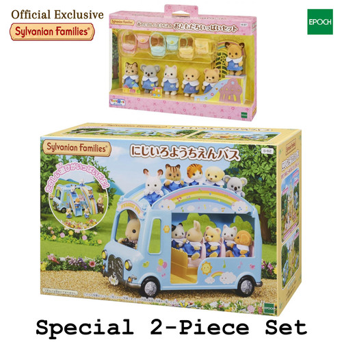 Sylvanian families rainbow bus - families,