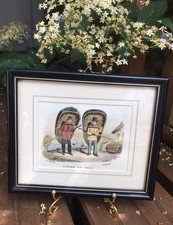 A Rock & Co Print - Olwen Caradoc Evans - Welsh Costume Fishermen. Framed Print