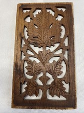 Carved Reclaimed Wooden Panel