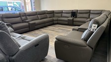 Dfs U Shape Grey Leather