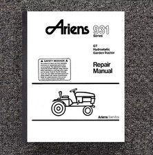 931 Tractor Service Repair Procedure Man Ariens HydroStatic Garden 931 Series