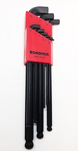 Bondhus 9pc metric stubby - metric, ball