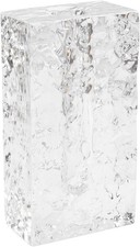Tall Crystal Glass Vase Ice
