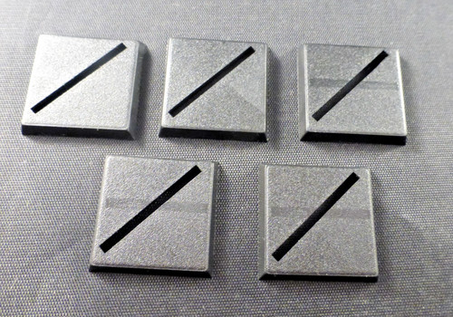 25mm square diagonal - square, slotta