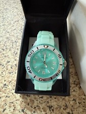 SEKONDA Party Time Divers Style Watch Round Face Mint Green 50 Metres