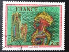 1976 Used/cancelled Stamp from France 'Art Jean Carzou'  No F-1098