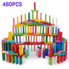 480PCS Wooden Coloured