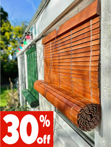 Outdoor wooden louvred roller - outdoor,
