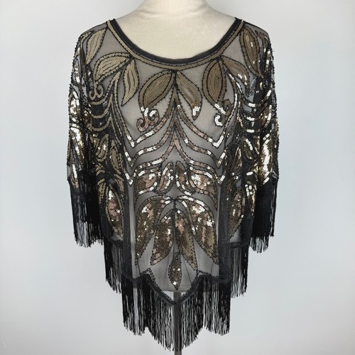 Womens black gold full sequin - womens,