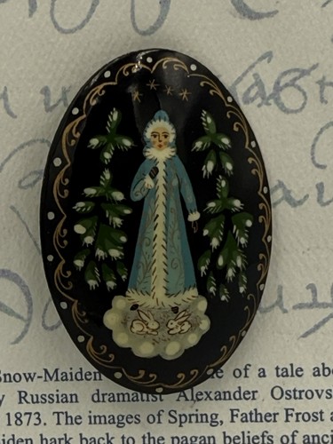 Vintage russian lacquer hand - vintage, lacquer-