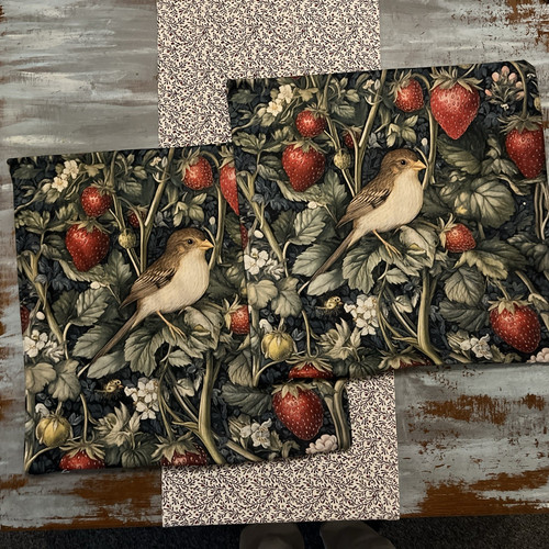 William morris strawberry - x2,
