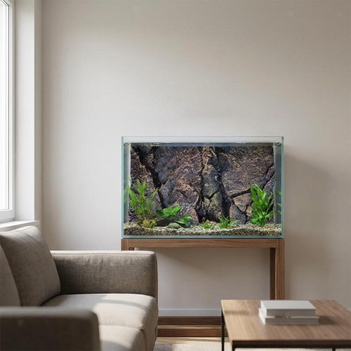 Rock aquarium background - aquarium,