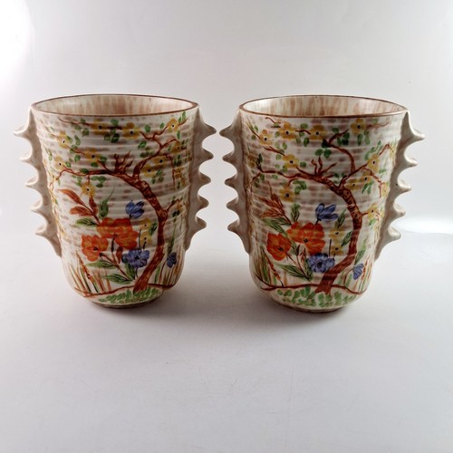 Bewley pottery vases pair - pottery,