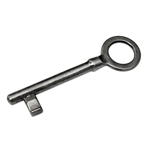 Antique key solid - solid, flat